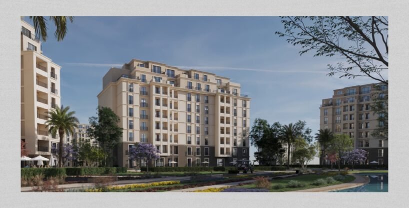 شقة في شقة في كمبوند هايد بارك التجمع بمساحة 60 متر | 1 غرفة – 1 حمام – استلام 2029