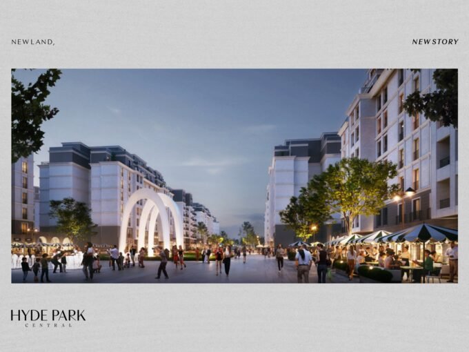 شقة في شقة في كمبوند هايد بارك التجمع بمساحة 60 متر | 1 غرفة – 1 حمام – استلام 2029